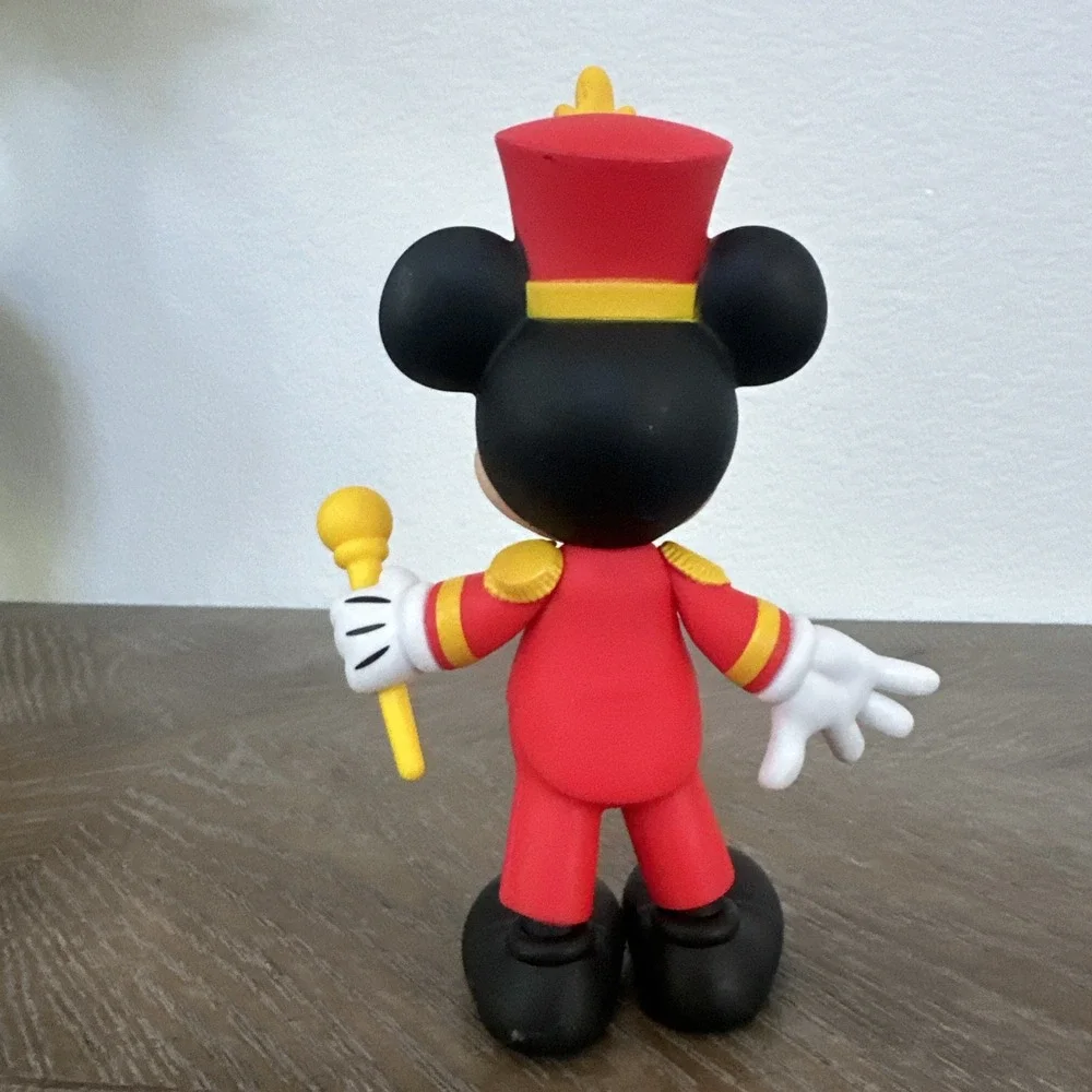 Disney Mickey Mouse 90th Anniversary Posable Figure Bandleader Red Uniform
